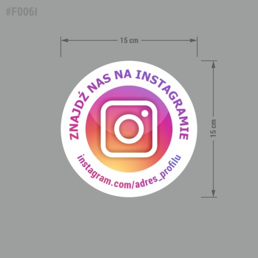 Instagram nálepka 15x15