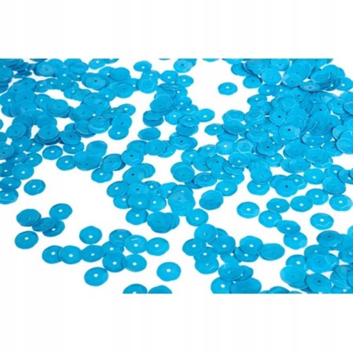 okrúhle flitre kovové prstene 8 mm modré