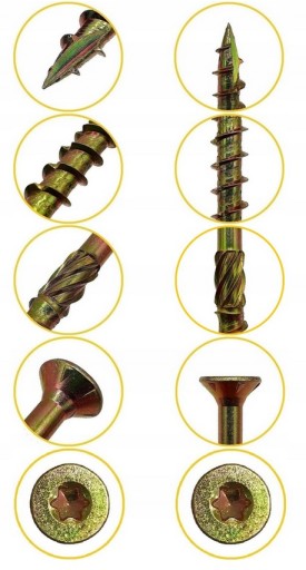 TESÁRSKE SKRUTY DO DREVA CS 4x40 TORX PROTIHLAVICE DOMAX 200KS