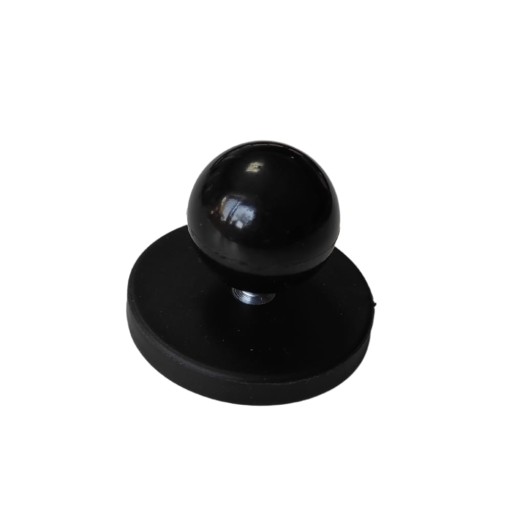 Silný magnet na nanášanie čierny s guľôčkovou rukoväťou s priemerom 4 cm
