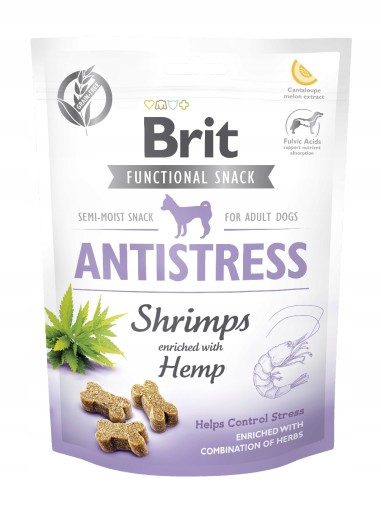 Brit Care Snack Funkčná pochúťka s krevetami pre psov 150 g