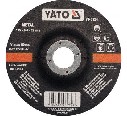 YATO YT-6124 BRÚSNY KOTÚČ KOVOVÝ 125X6,0X