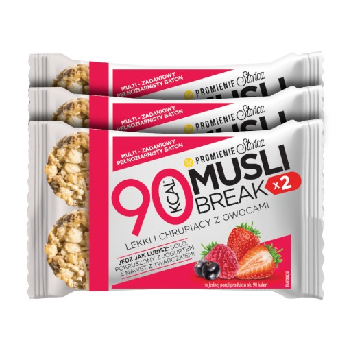 Sada 3 x Break Musli Tyčinky 90 KCAL s OVOCIAM