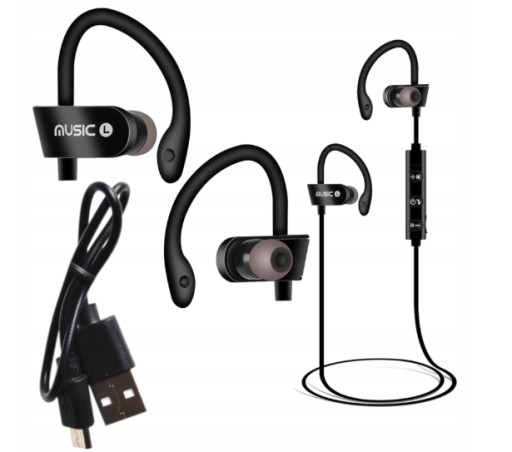 BEZDRÔTOVÉ ŠPORTOVÉ SLÚCHADLÁ DO UŠÍ USB