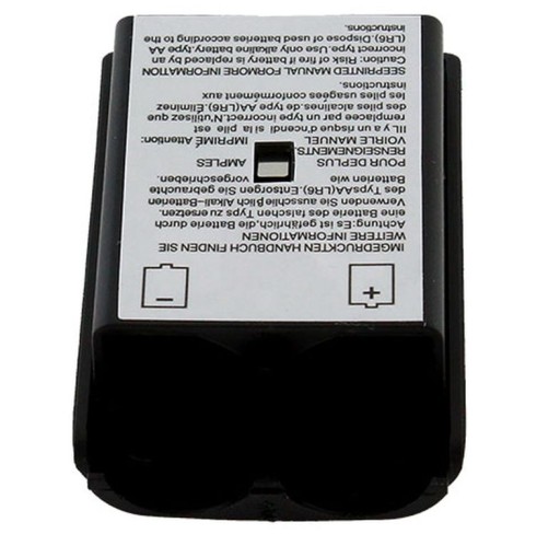 XBOX360 Košík Kryt batérie pre Pad čierny