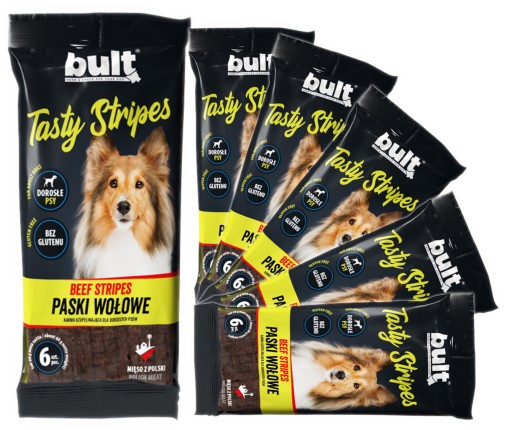 BULT Tasty Stripes - Pásiky z hovädzieho mäsa pre psov BEZLEPKOVÁ ZMLUVA