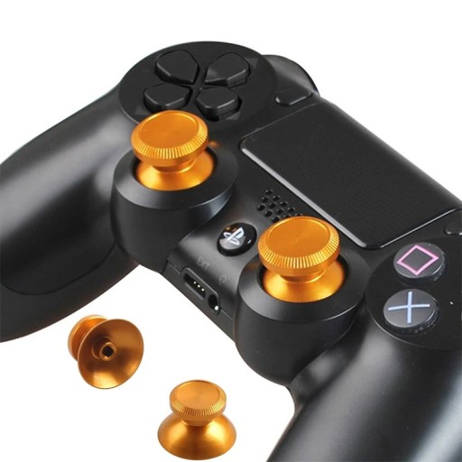 ZLATÝ HLINÍKOVÝ HUBOVÝ GOMBÍK ANALOGOVÝ PREKRÝVAJÚCI PRE PS5 PLAYSTATION 5