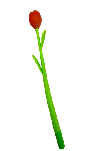 BLUE GEL FINISH PEN TULIP FLOWER