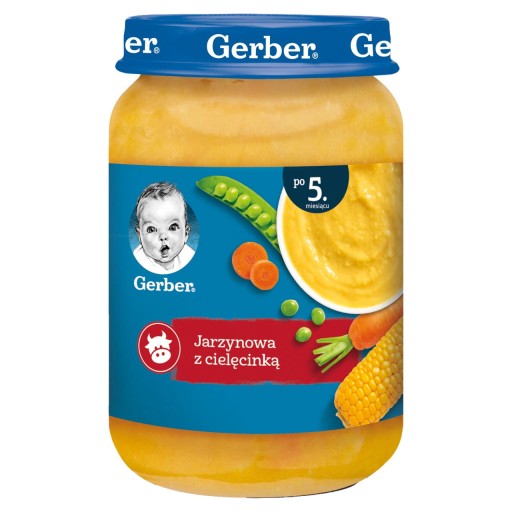 Gerber Zeleninová polievka s teľacím mäsom po 5 mesiacoch 190 g