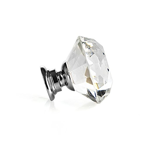 Nábytkový gombík CRYSTAL, briliant, 30 mm