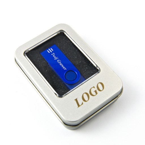 Pendrive 1 GB + kovová krabička + gravírovanie
