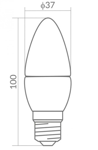 LED žiarovka na sviečku 10W s veľkým závitom E27 neutrálna farba 4000K