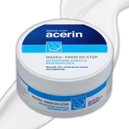 Acerin, maska - krém na nohy, intenzívna regeneračná kúra, 125 ml
