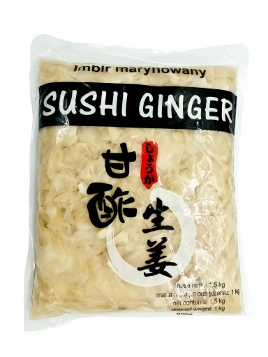 MARINOVANÝ ZÁZVOR, BIELY 1,5kg NA SUSHI