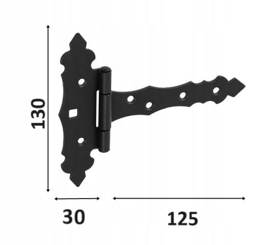 1 ks Záves ZOB 125 Čierny 130x125x30x2,0