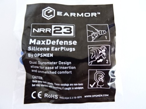 Silikónové štuple do uší Earmor MaxDefense M04