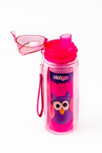 Fľaša na vodu, ružová 600 ml STRIGO