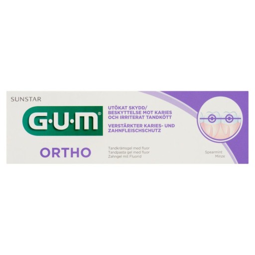 Zubná pasta GUM Ortho pre nositeľov ortodontických aparátov 75ml