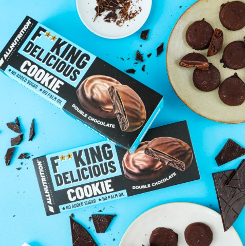 ALLNUTRITION FITKING DELICIOUS COOKIE DVOJITÁ ČOKOLÁDA 128G FIT COOKIES