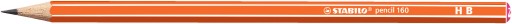 HB šesťhranná školská ceruzka STABILO oranžová