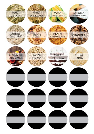 NÁLEPKY Etikety na nádobky SPICES 168 ks v 7