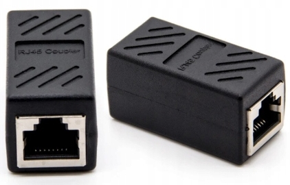 RJ-45 Cat 6 Konektor LAN Predlžovací kábel 1x Internetový kábel Barrel Connector