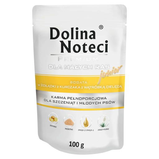 Dolina Noteci Junior s kuracím, teľacím mäsom 100g