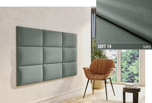 60 X 30 ČALÚNENÉ STENOVÉ PANELY MÄKKÉ ČELO
