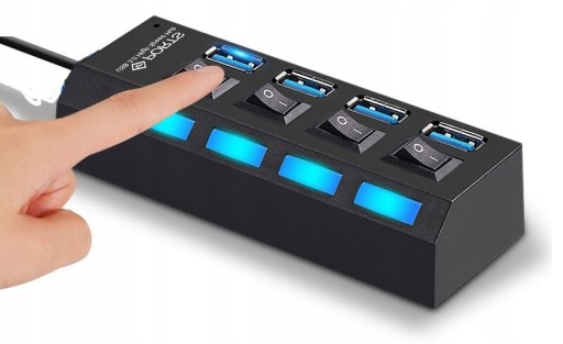 USB HUB 4-PORTOVÝ ROZDEĽOVAČ USB 3.0 SPLITTER