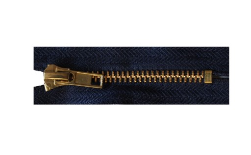 Zips (5) KOV 18 cm - námornícka modrá