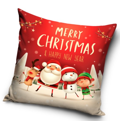obliečka na vankúš 40x40 vianočný Santa Claus XMAS sob