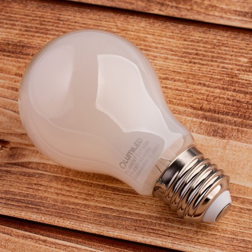 E27 A60 LED žiarovka 11W = 100W 1521lm 4000K Neutral 360° Filament Milky