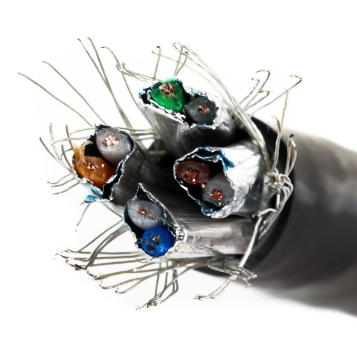 Ethernet kábel kat.7 SFTP čierny 1m Telegartner