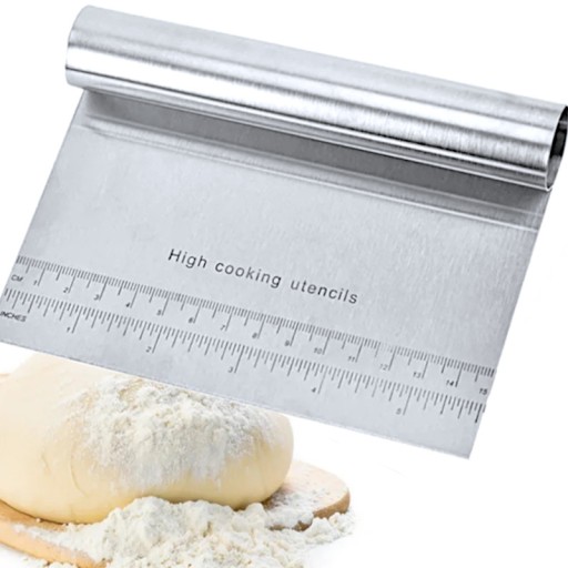 KOVOVÁ STIERKA VEĽKÁ ŠKRABKA TORTA Nôž VEĽKÁ KRÉMOVÁ TORTA HMOTA