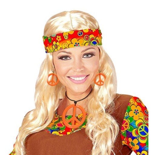 SET ŠPERKOV HIPPY HIPPY WOODSTOCK ORANŽOVÁ