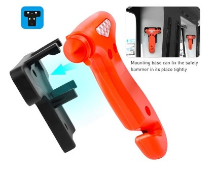 Life Safety Hammer na rozbitie okna a rezač bezpečnostných pásov 3 v 1