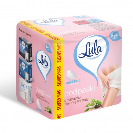 Hygienické vložky Lula Green Tea 8+4 ks