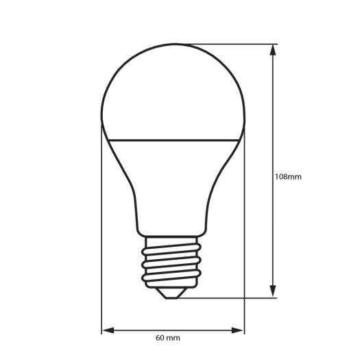 E27 A60 LED žiarovka 12W 1200lm 3 FARBY LEDLUX