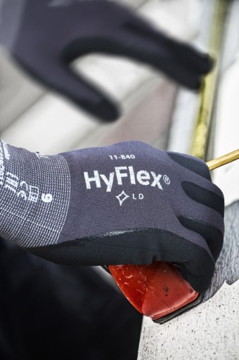 Bezšvové pracovné rukavice Ansell HyFlex pre ochranu zdravia a bezpečnosť pri práci veľ.10|XL