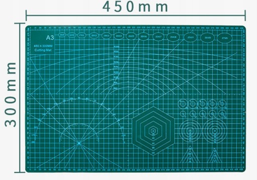 OBOJSTRANNÁ SAMOOSTRANNÁ MODELOVACIA REZAČNÁ PODLOŽKA A3