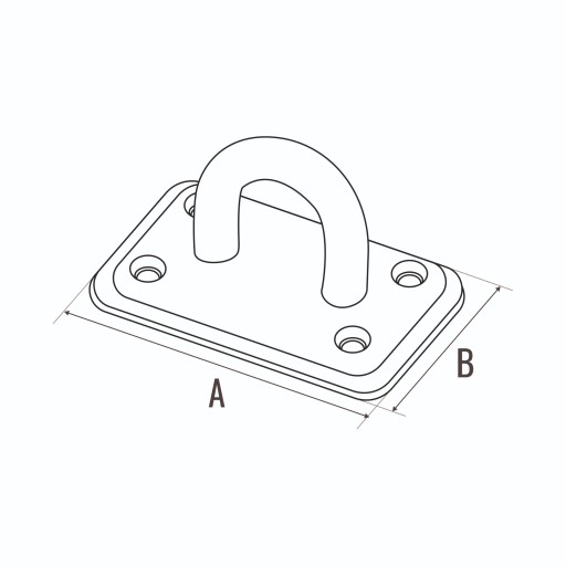 KONŠTRUKČNÝ VRETENOVÝ HÁK 75x50x1,5 ZWB3 OZNAČ