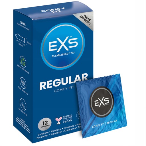 EXS Regular klasické kondómy, 12 ks