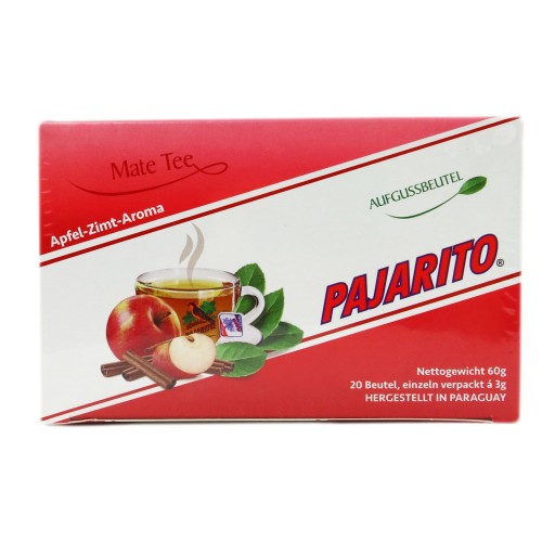 Yerba Mate Pajarito Jablkové škoricové vrecúška 20x3g