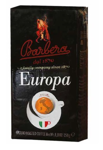 Káva Barbera Europa 250gr, mletá