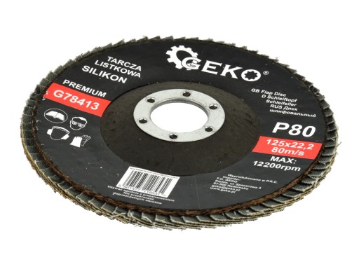 Kotúč klapkový 125mm P80 SILIKON PREMIUM G78413