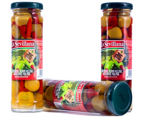 Zelené olivy plnené ručne PIRI PIRI pikantné