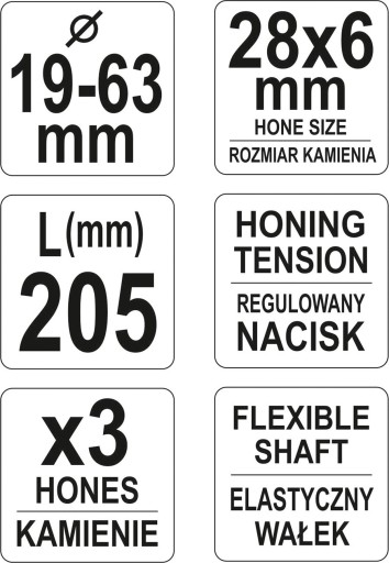 Honovací stroj YATO pre VALCE 19-63MM