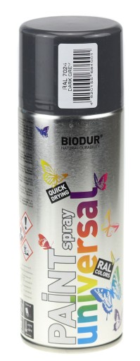 SMALTOVÁ FARBA UNIVERZÁLNA AEROSOLOVÁ ŠEDÁ tmavá grafitová 400 ml
