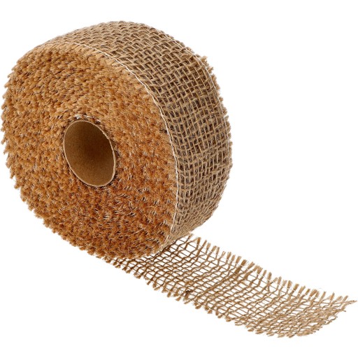 Ekologická jutová textilná páska v kotúči 5 cm 8 m
