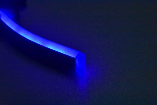 LED neónová modrá 12V FLEX 6x12 mm IP67 - 1 meter